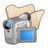 Folder beige videos Icon